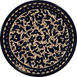 Terra Rossa - Blue plate with floral design.