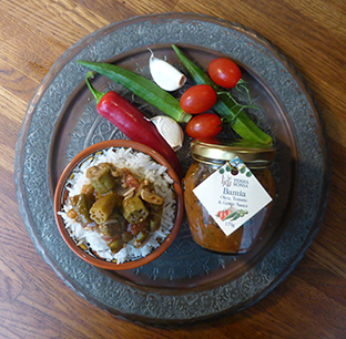 Terra Rossa - Bamia - Okra Sauce Round Plate