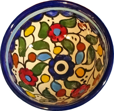 Terra Rossa - Bowl with Floral Design