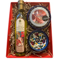 Terra Rossa Garlic Oil Dipping Kit with Zaatar (Mini Hamper)
