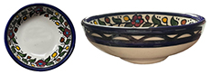 Terra Rossa Palestinian Muti-Coloured with White Centre Dipping Pot